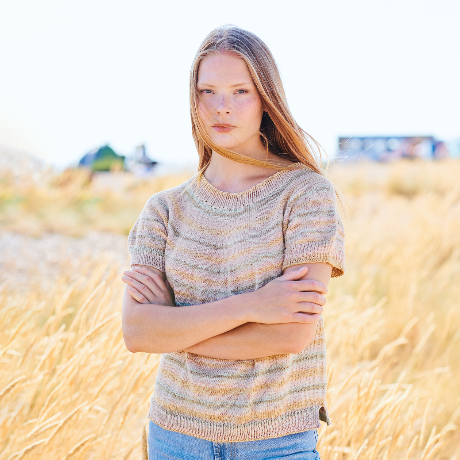 Strickanleitung Shirt aus Creative Cotton Camouflage