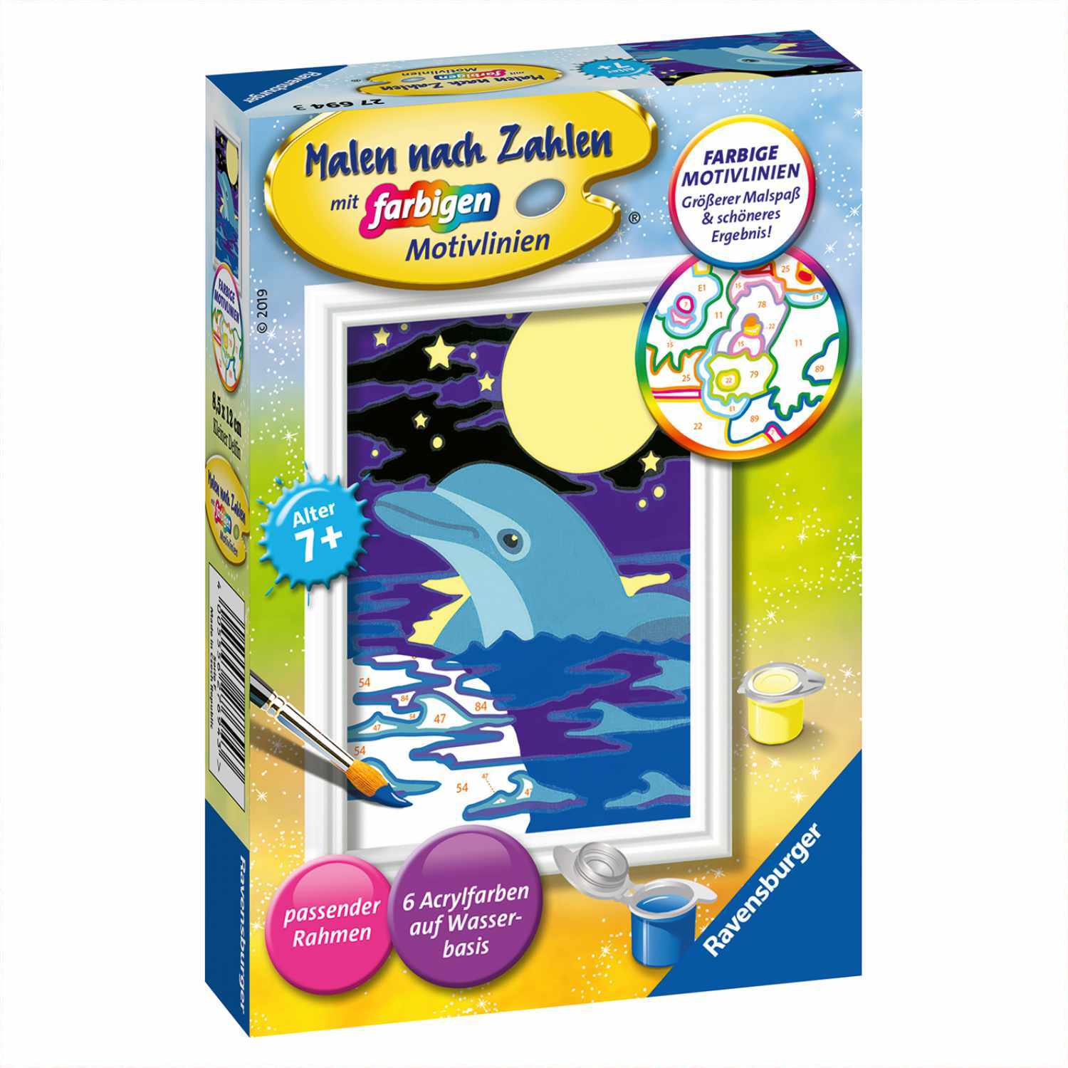 Malen nach Zahlen Kleiner Delfin