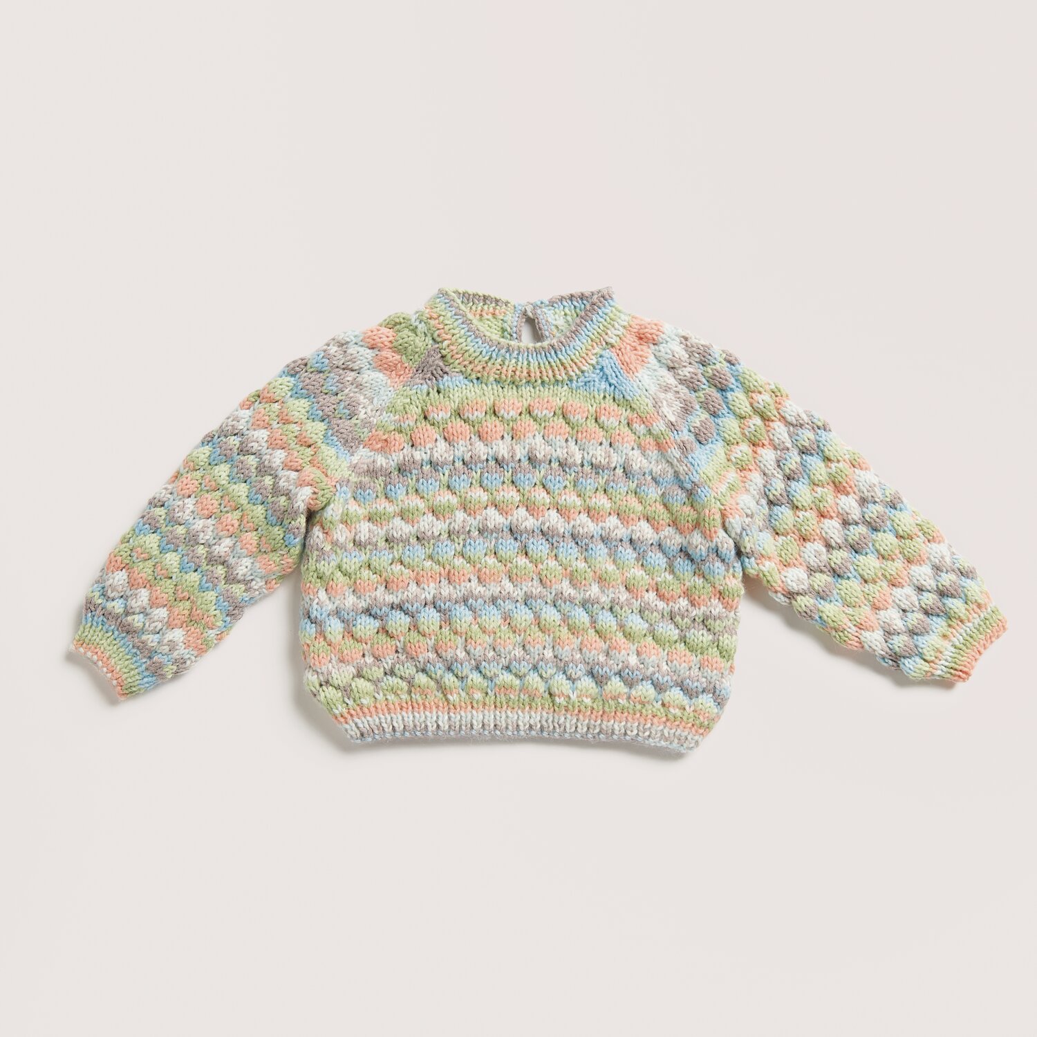 Rico Baby 042 Sprachauswahl deutsch von Rico Design Strickset Pullover Modell 16 aus Baby 042, bunter Pullover aus Rico Baby Dream dk A Luxury Touch.