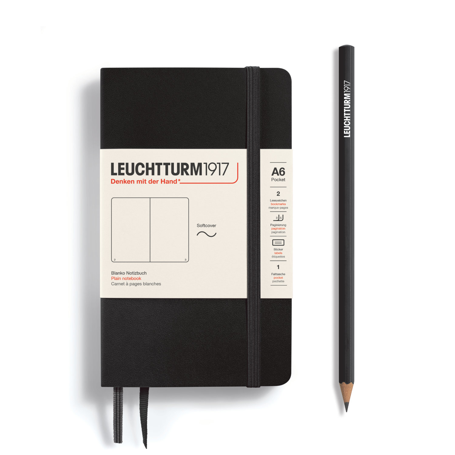 Notizbuch Pocket blanko Softcover A6