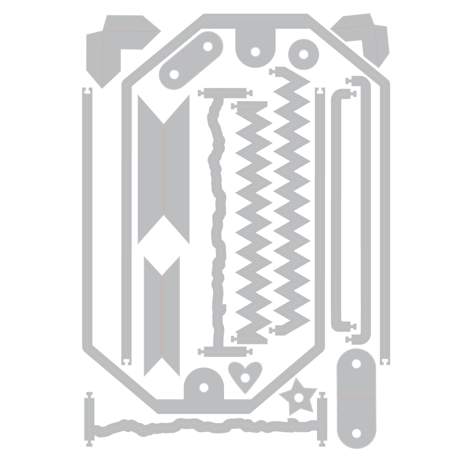 Thinlits Die Set Snap and Swap Large Tags 17-teilig von idee. Creativmarkt 