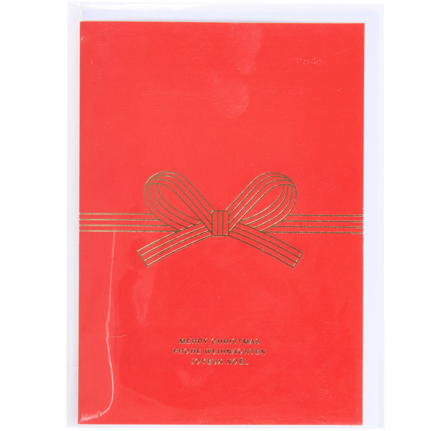 Grußkarte Advent Schleife Rot B6 von Rico Design