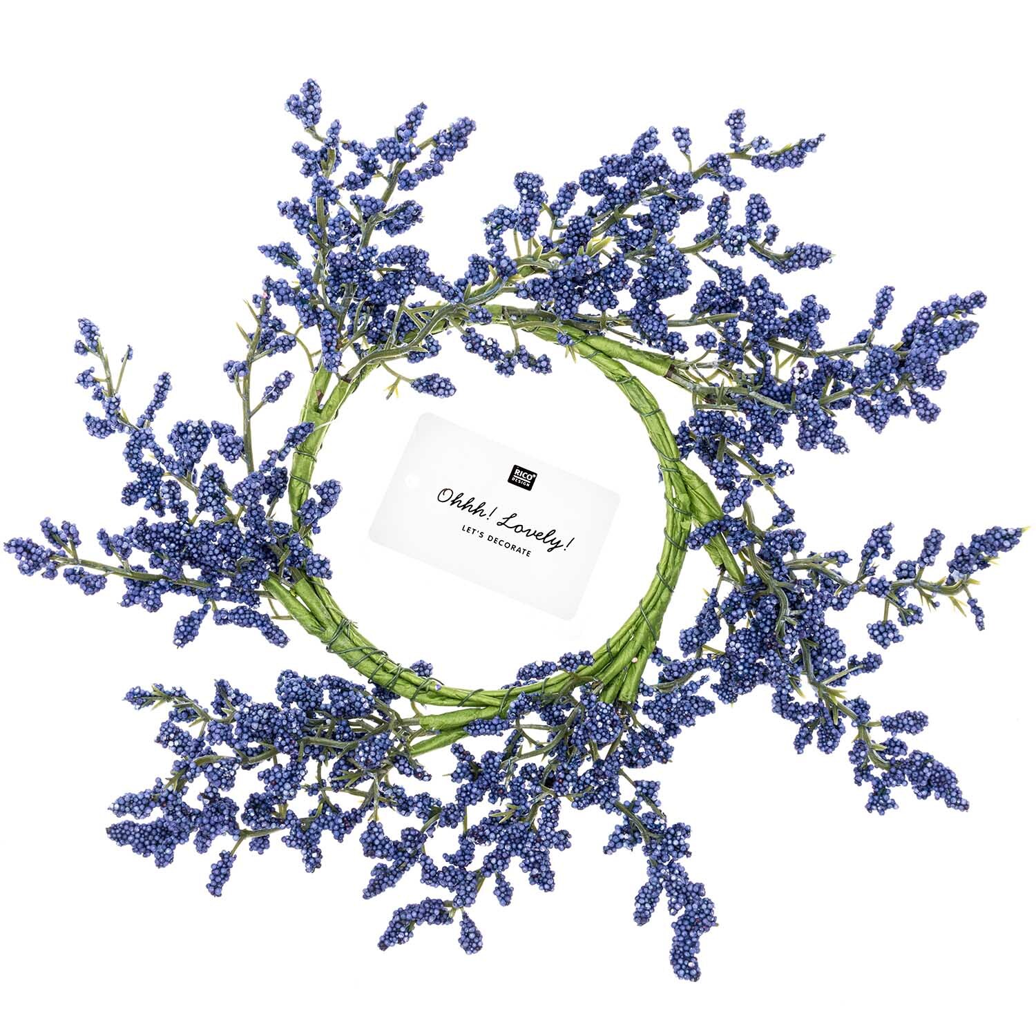 Kranz Mini-Beeren flieder 9cm von Rico Design