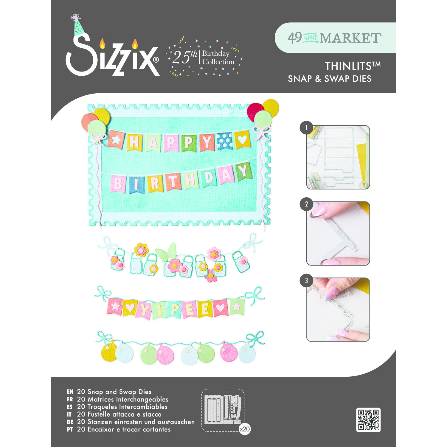 Sizzix Thinlits Die Set Snap & Swap All about Banners 20 Stk von idee. Creativmarkt