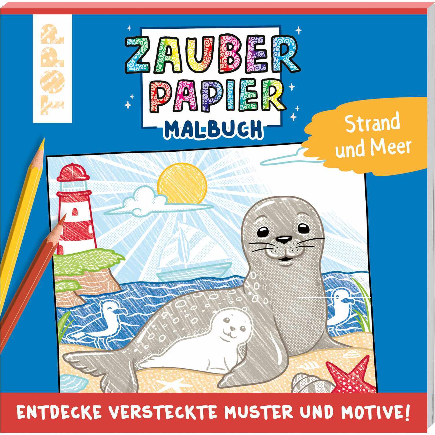 Zauberpapier Malbuch - Strand und Meer