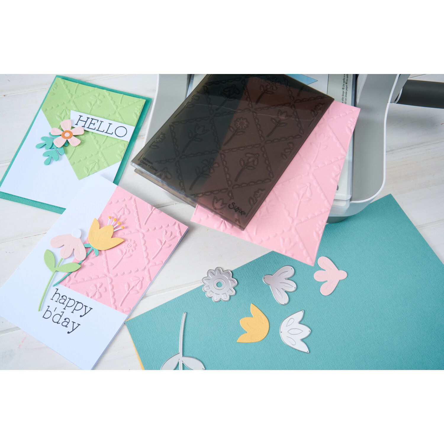 Embossing Folder Framed Florals von idee. Creativmarkt 
