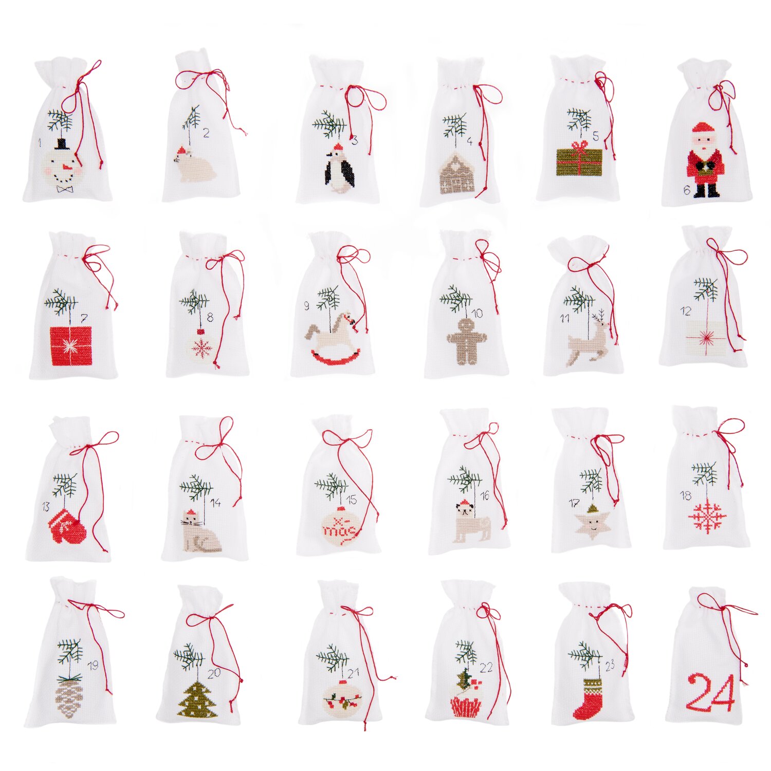 Stickpackung Adventskalender von Rico Design