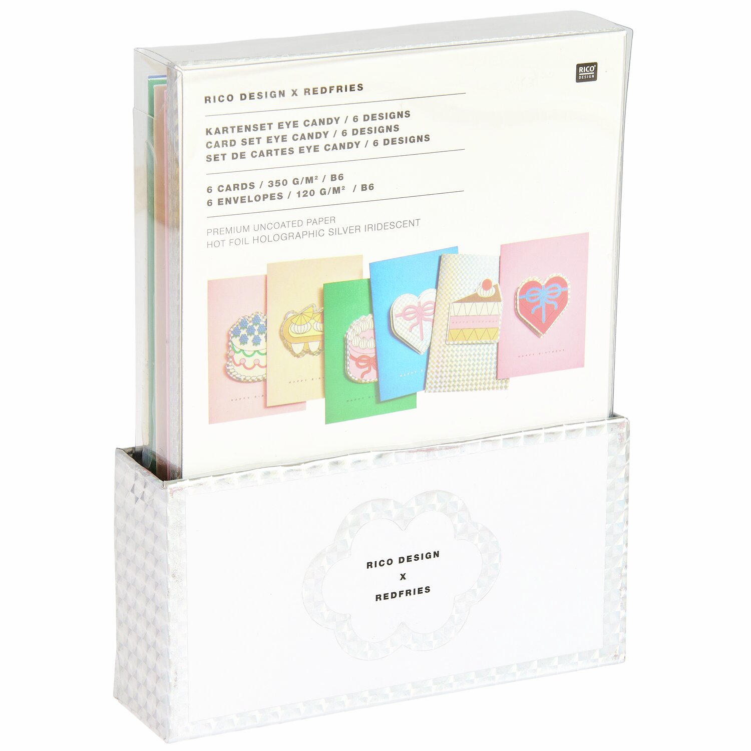 Rico Design x Redfries 3D-Kartenset Happy Birthday B6 von Rico Design