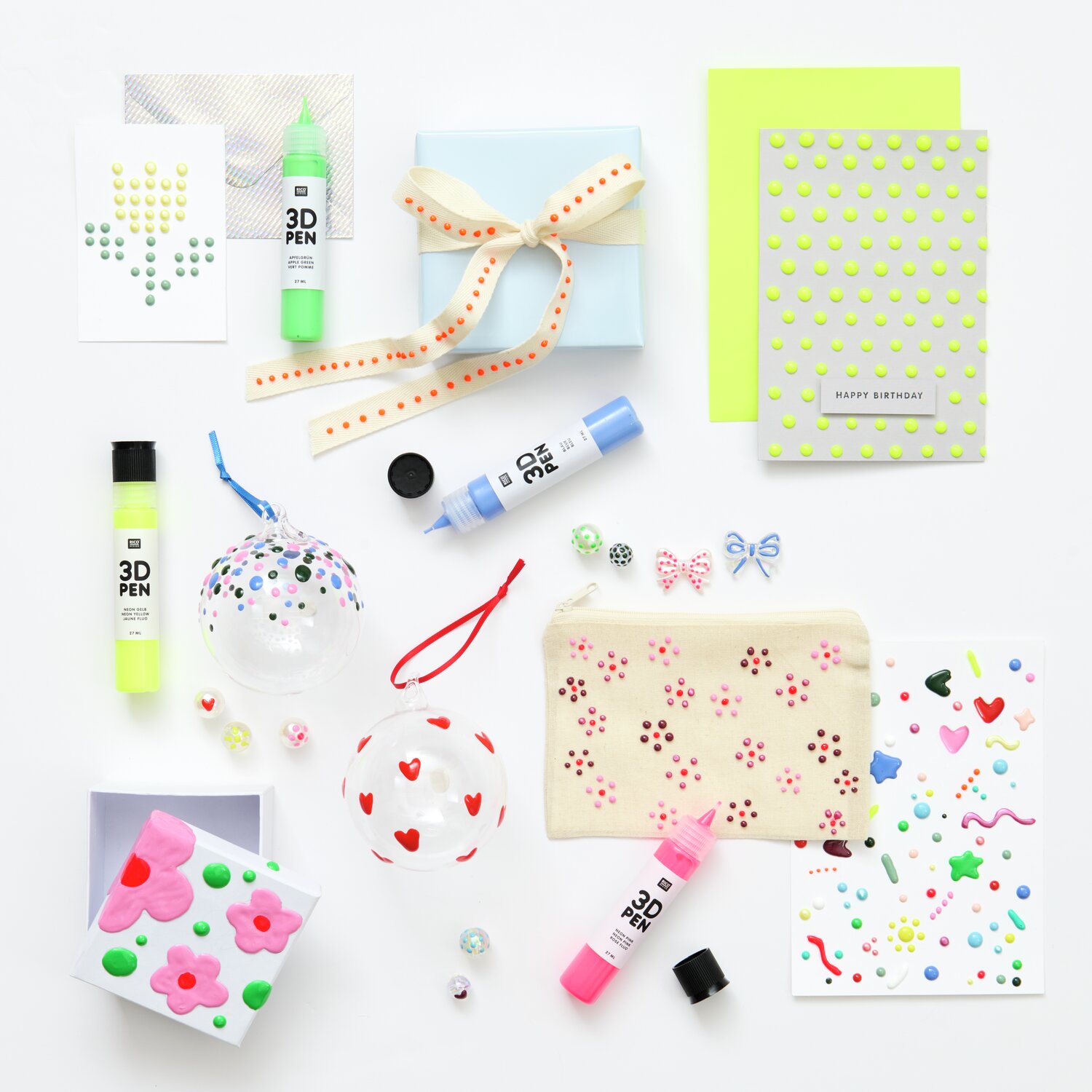 3D Pen Farbe 27ml Farbe Puder von Rico Design