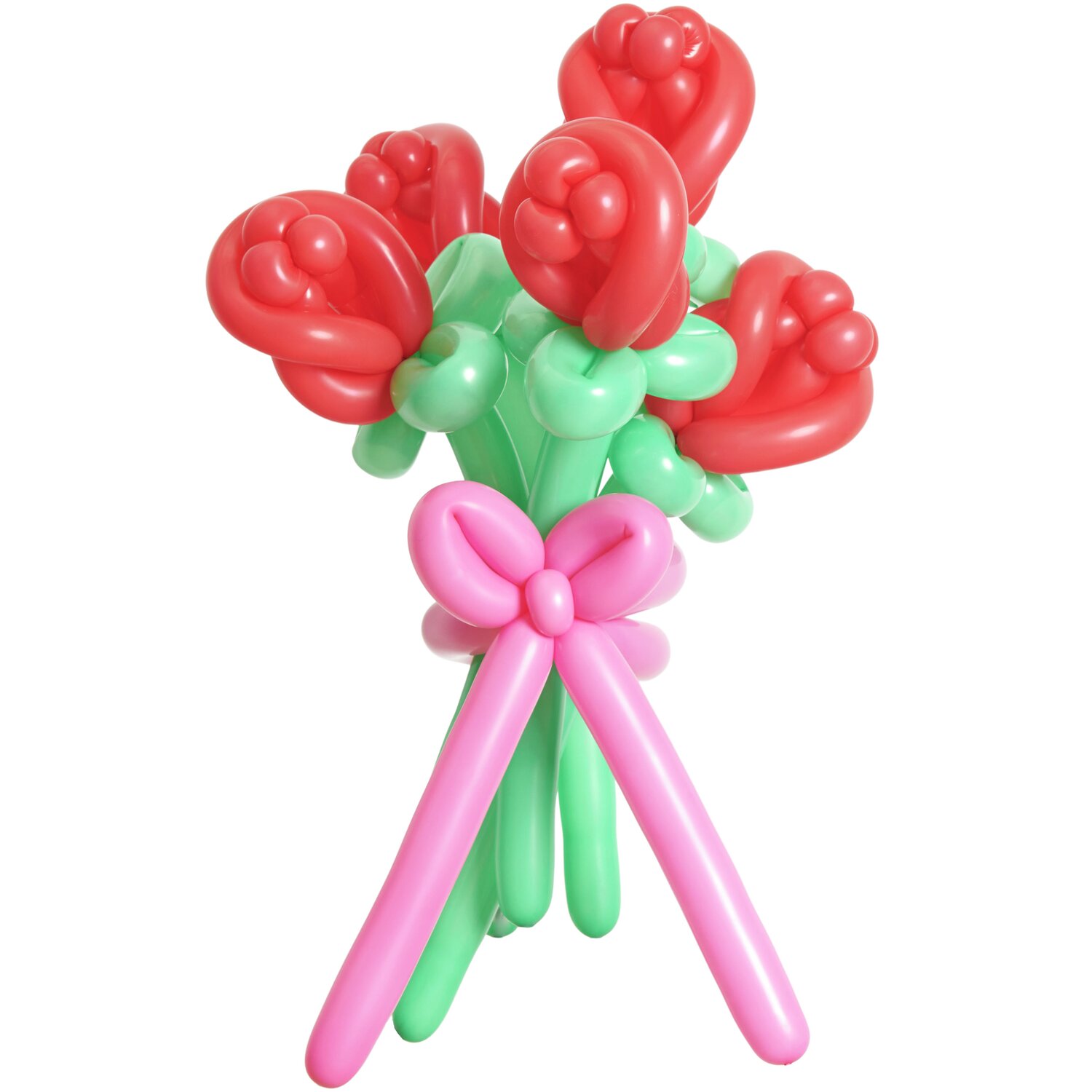 Ballonstrauß Rosen Rot
