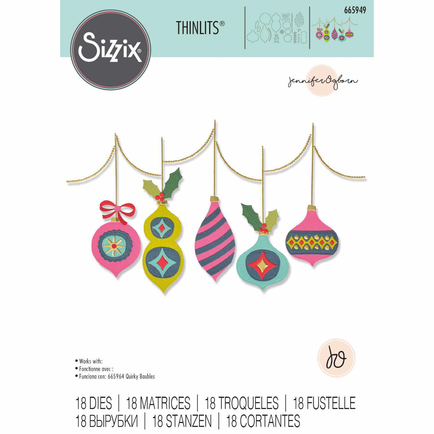 Thinlits Die Set Funky Baubles by Jennifer Ogborn Thinlits Die Set Funky Baubles by Jennifer Ogborn