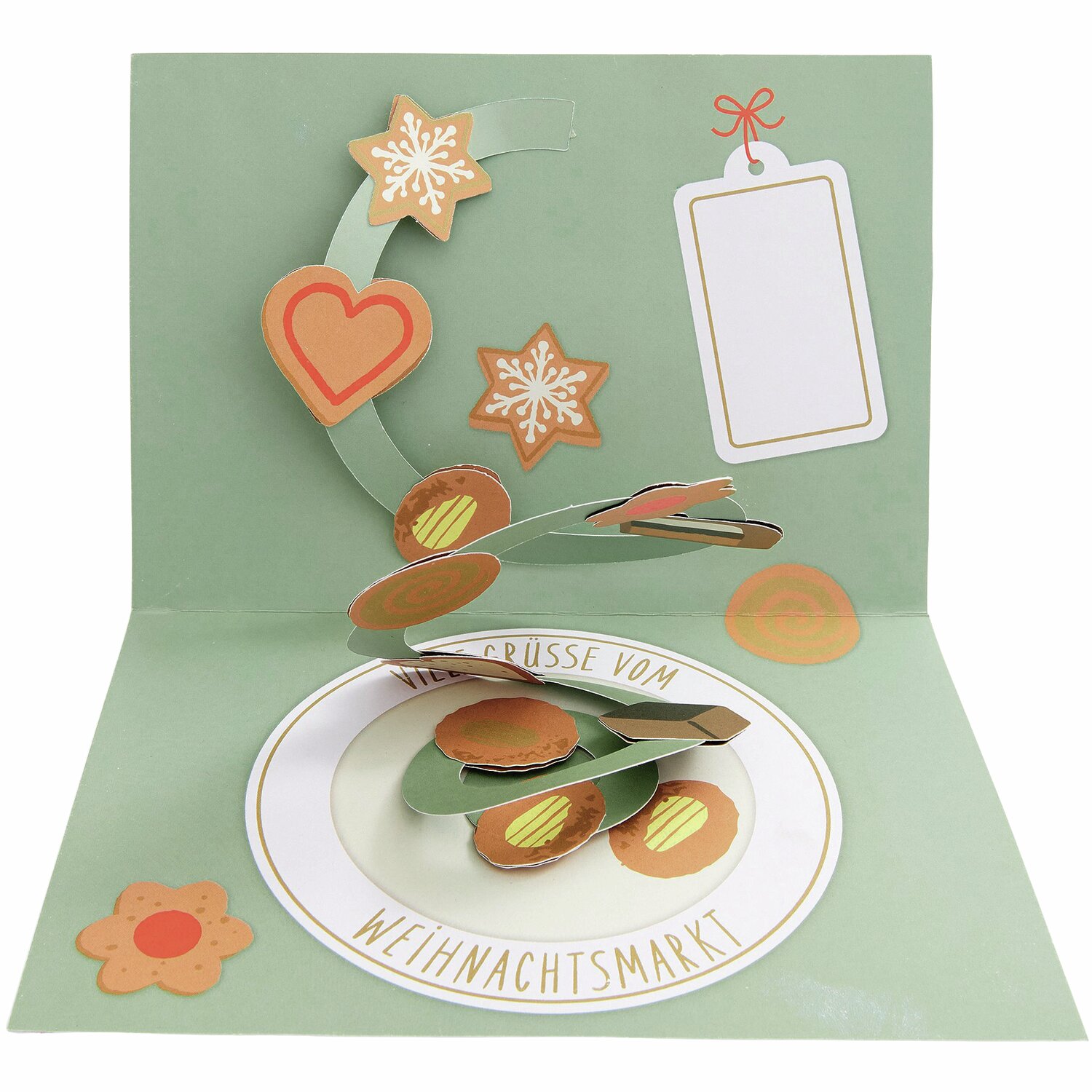 Pop-Up Karte Grüße vom Weihnachtsmarkt A5 von Rico Design Pop-Up Karte Grüße vom Weihnachtsmarkt A5 von Rico Design