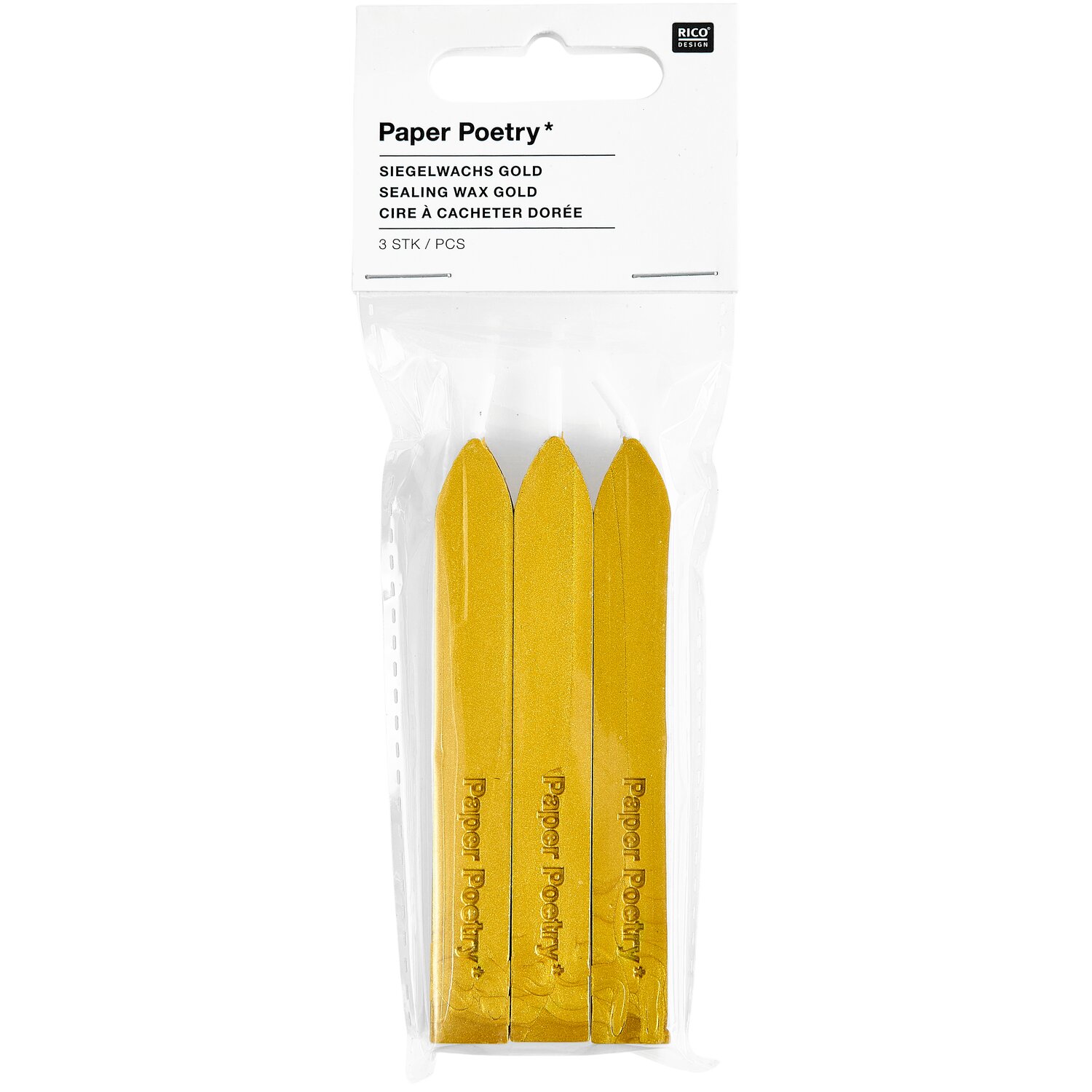 Siegelwachs Sticks Farbe Gold von Rico Design