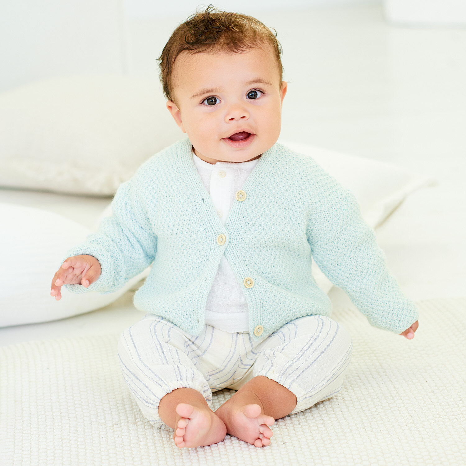 Strickanleitung Jacke aus Baby Cozy Organic Cotton Cashmere von idee. Creativmarkt 
