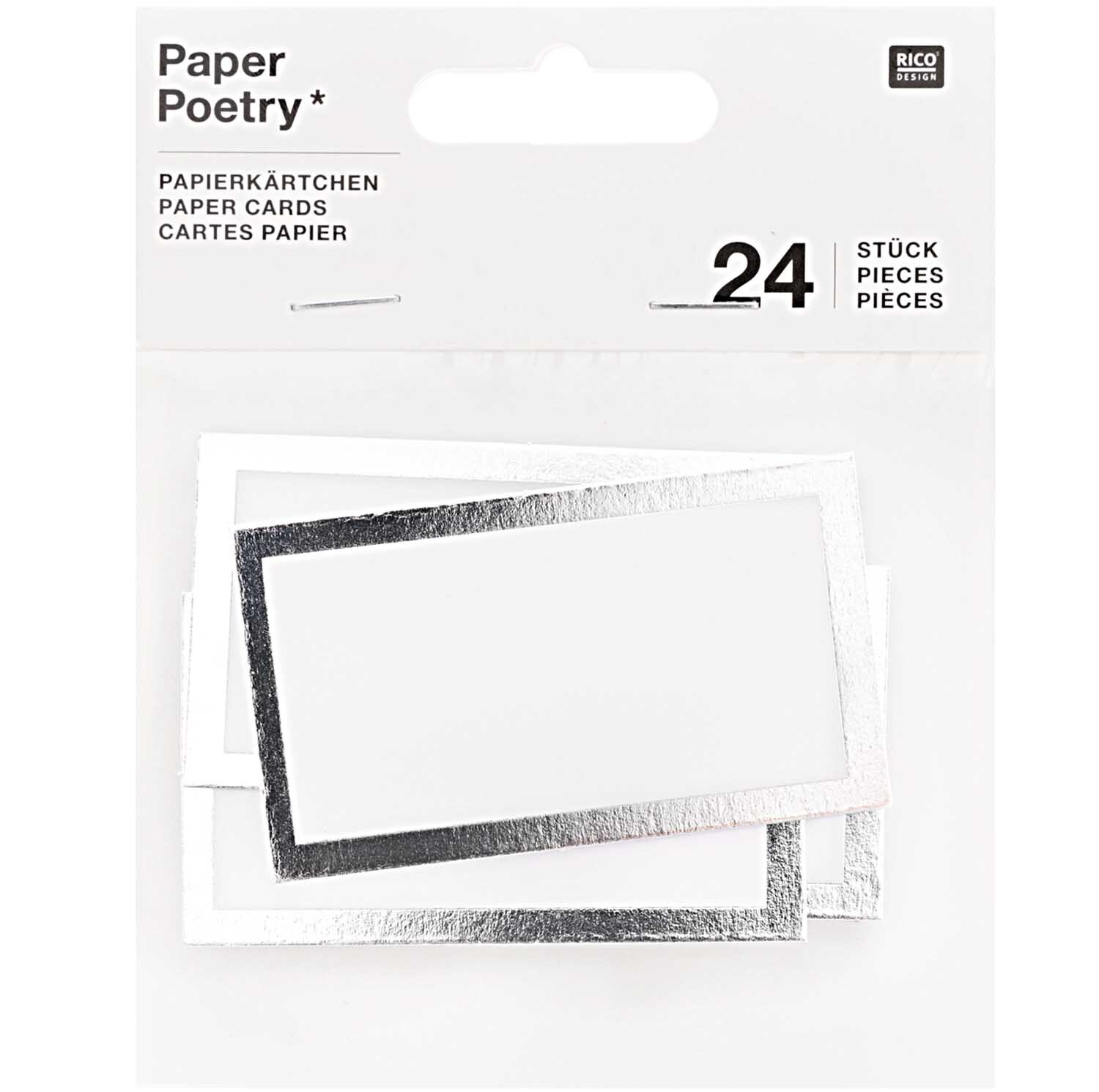 Paper Poetry Papierkärtchen mit Hot Foil 7x4cm 24 Stück Paper Poetry Papierkärtchen mit Hot Foil 7x4cm 24 Stück
