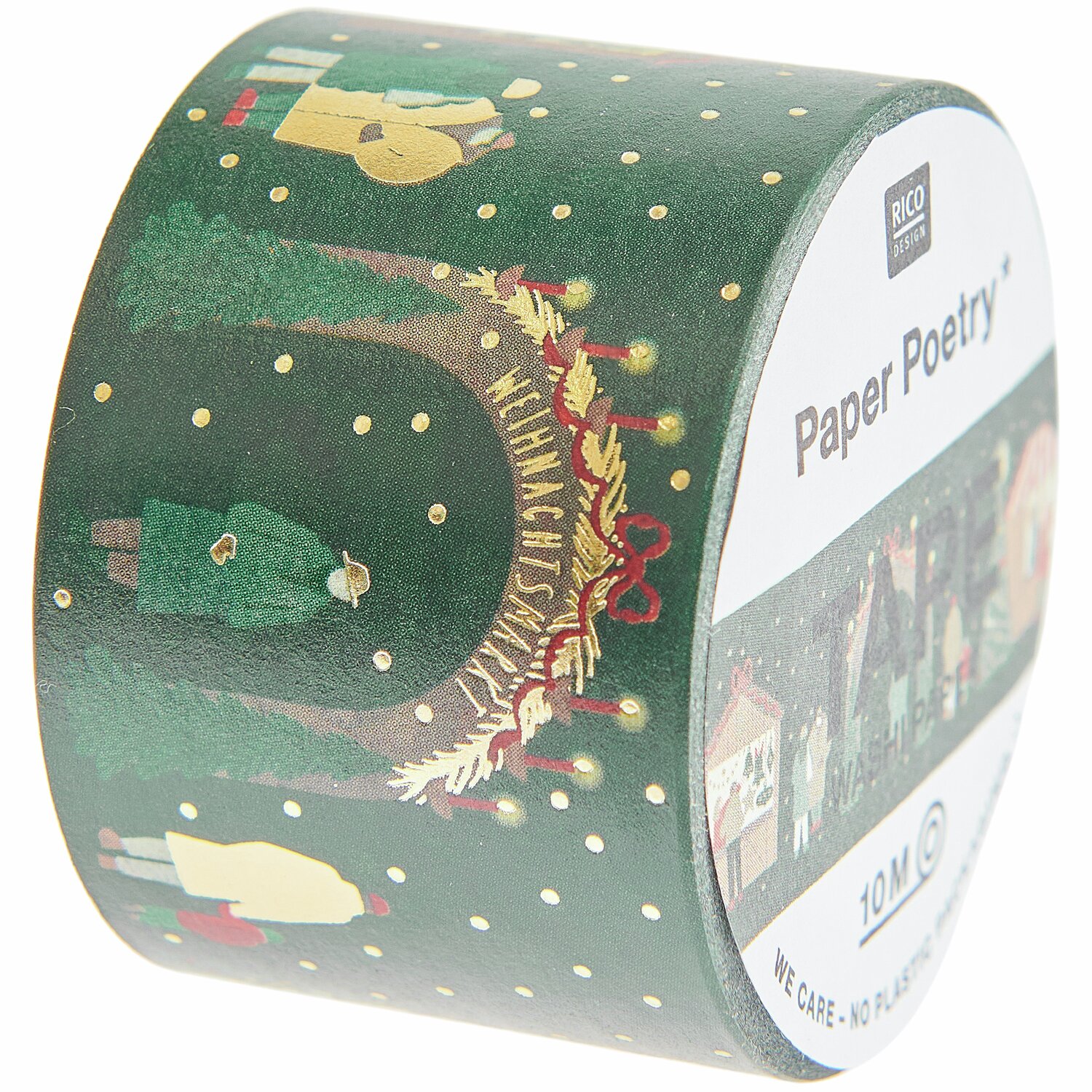 Paper Poetry Tape Weihnachtsmarkt 3cm 10m von Rico Design