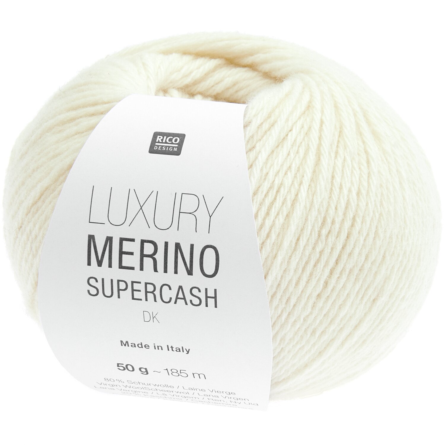 Luxury Merino Supercash dk 50g 160m Farbe Creme von Rico Design