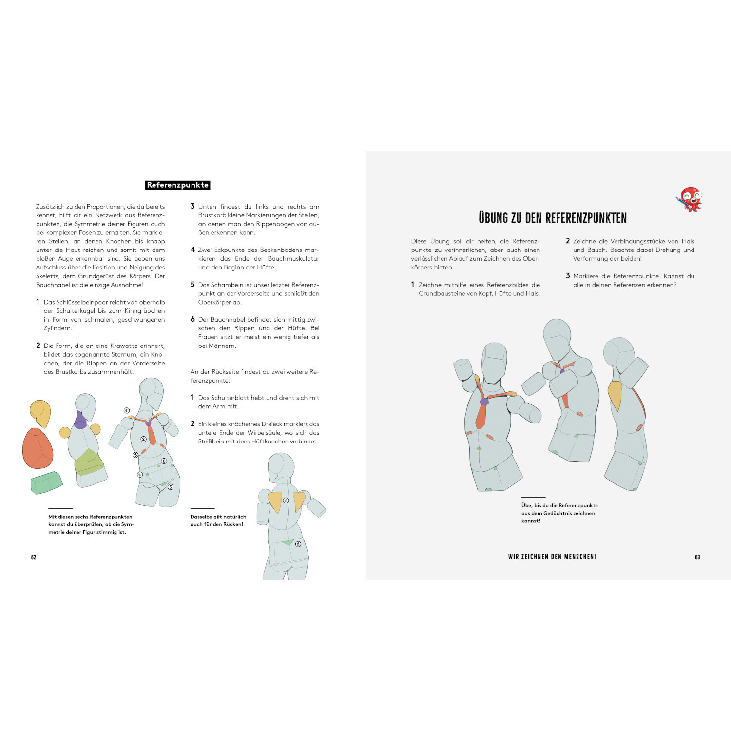 Der ultimative Zeichen-Workshop – Körper und Posen: Anleitung mit Skizzen von Figuren in verschiedenen Posen, ideal für Künstler.