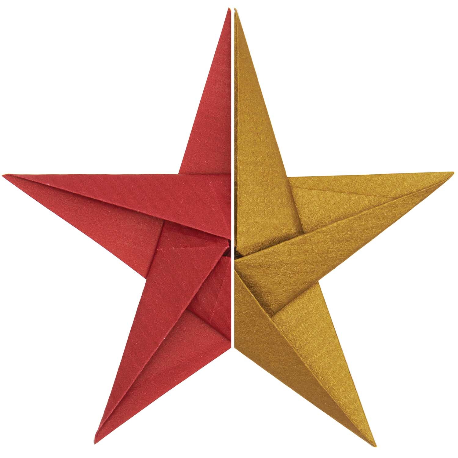 Paper Poetry Bascetta Origamipapier Rot-Gold Paper Poetry Bascetta Origamipapier Rot-Gold