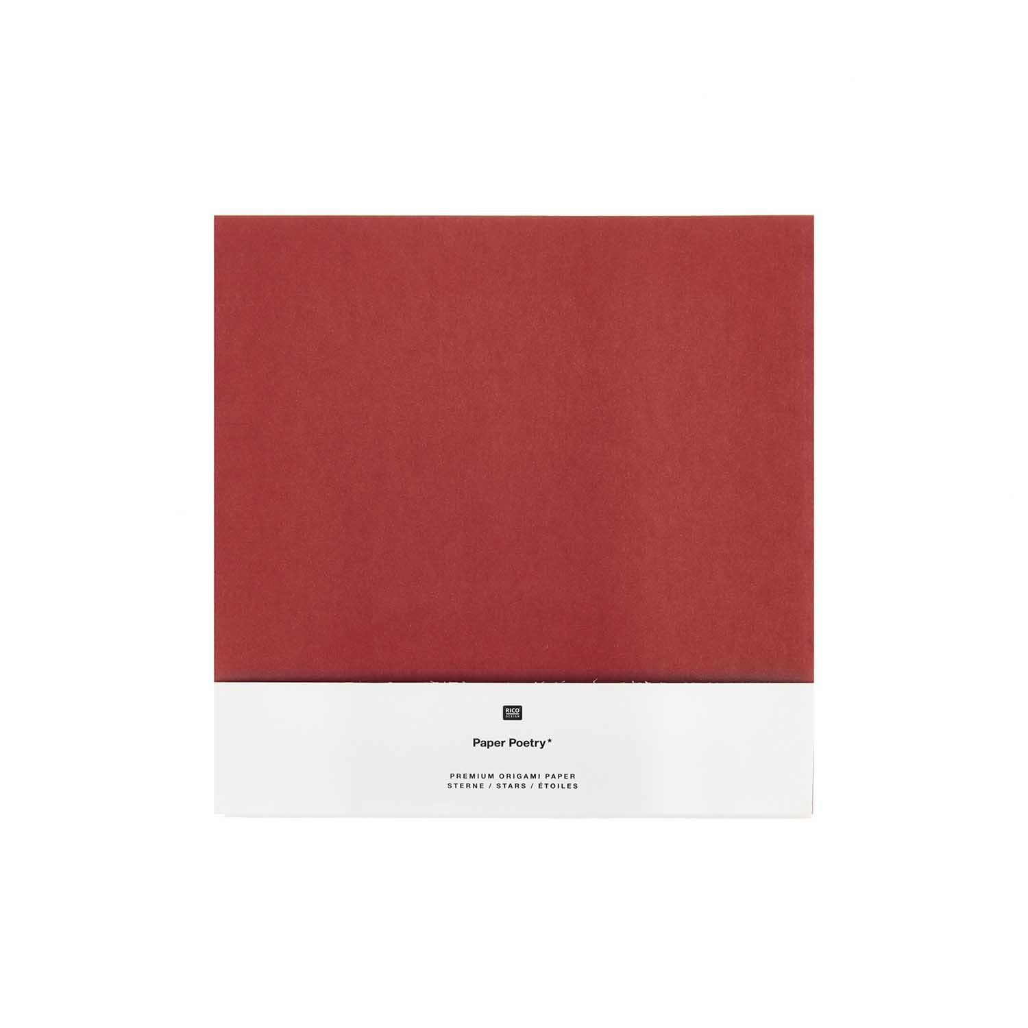 Paper Poetry Bascetta Origamipapier Rot-Gold