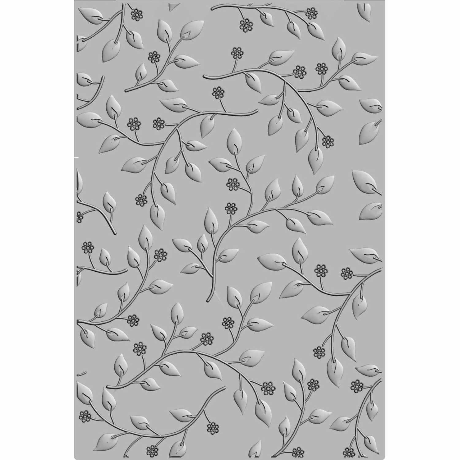 3D Textured Impressions Embossing Folder Summer Foliage von idee. Creativmarkt