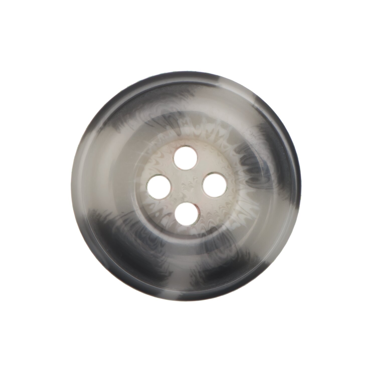 Knopf Beige-Grau strukturiert 2,5cm 1 Stück von Rico Design