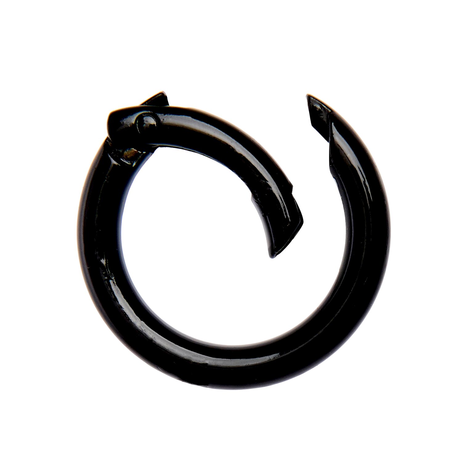 Karabiner-Ring Ø3,5cm Farbe Schwarz von Rico Design