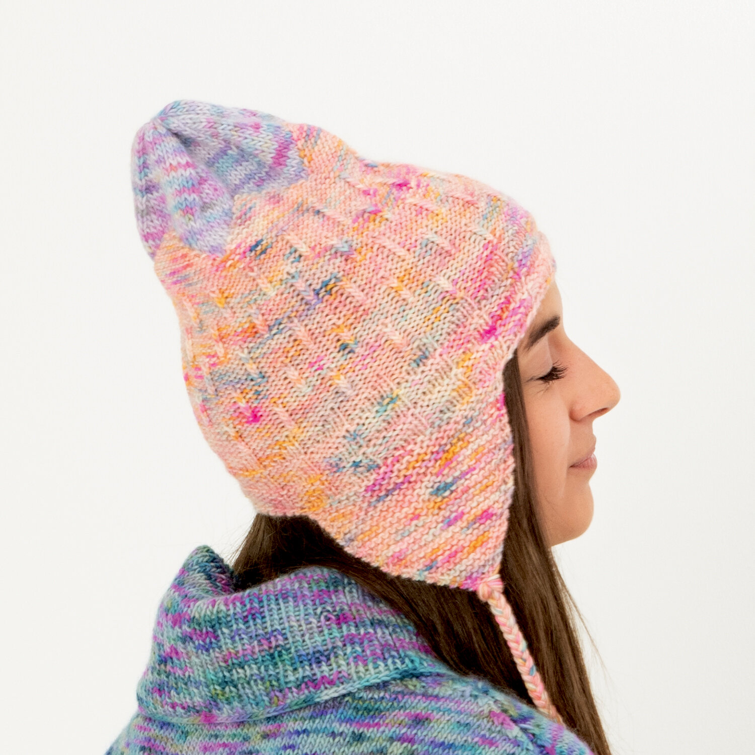 Strickanleitung Mütze aus Luxury Hand-Dyed Happiness dk von idee. Creativmarkt 