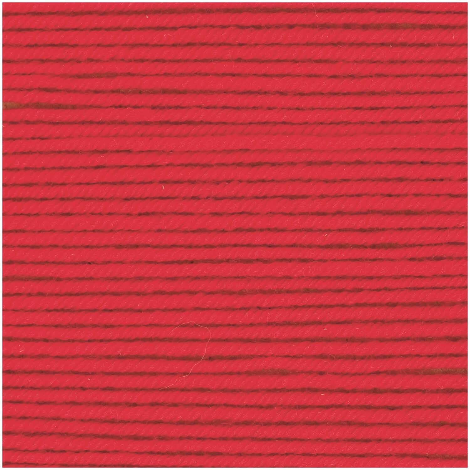 Siena Wolle von Wolle Rödel in leuchtendem Rot, 50g Knäuel mit 135m Länge, ideal zum Stricken.