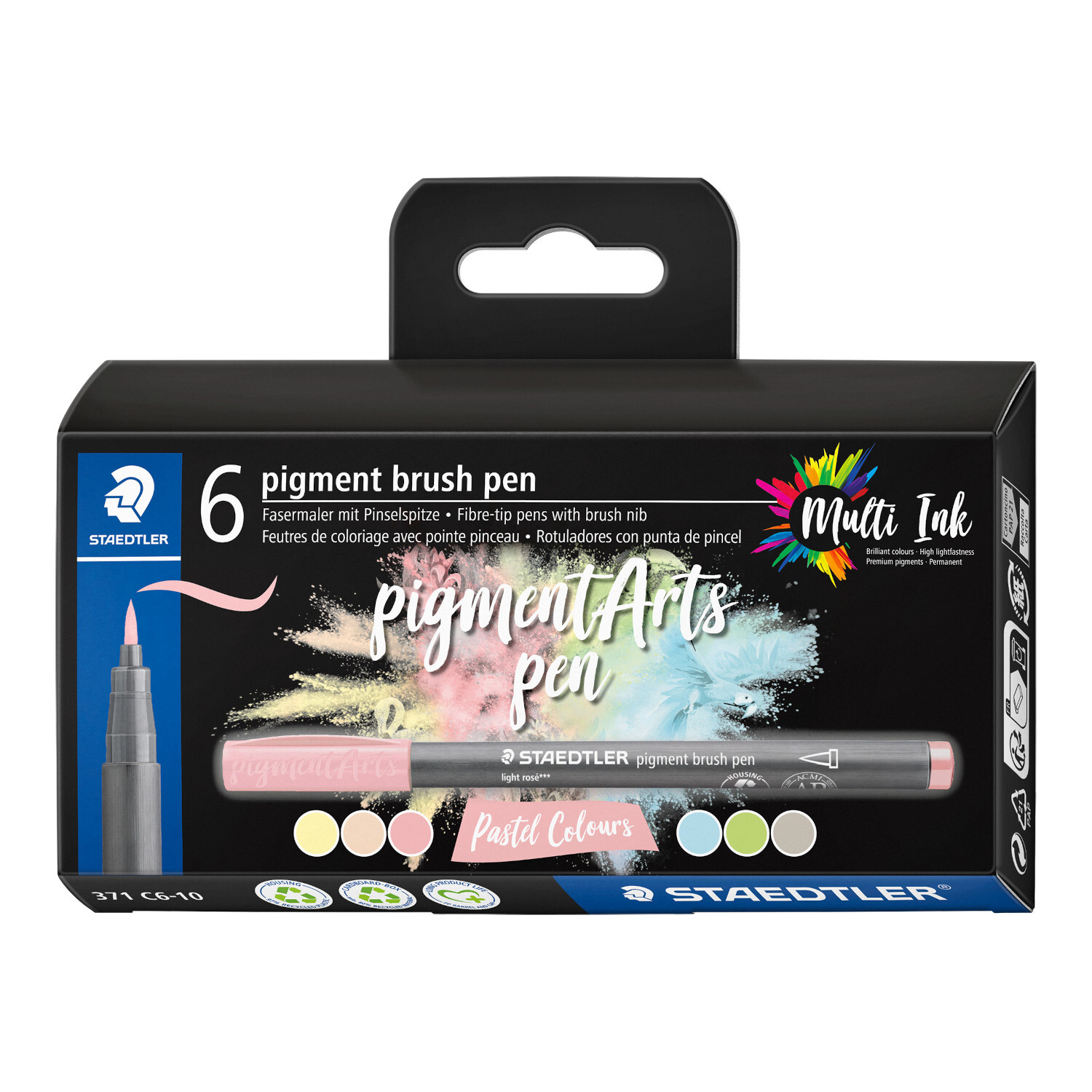 Pigment Brush Pen Pastell Set