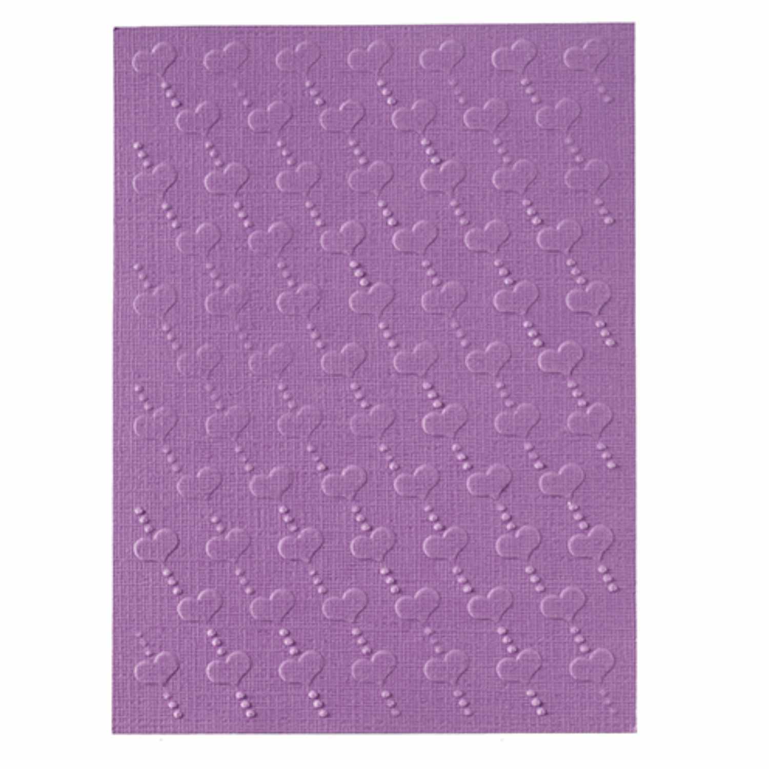 Embossing-Prägeschablone Herzen 10,6x15cm