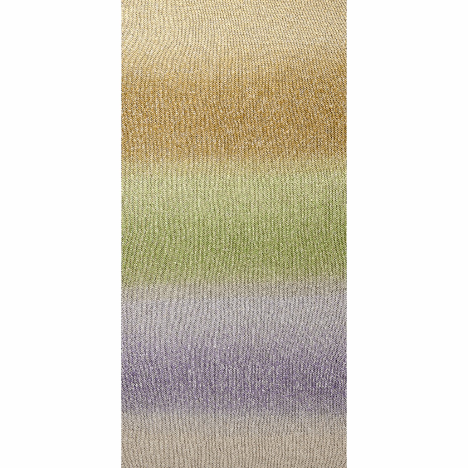 Creative Cotton Linen Cake, Calm Shades: Farbverlauf in Beige, Grün, Lila und Creme.