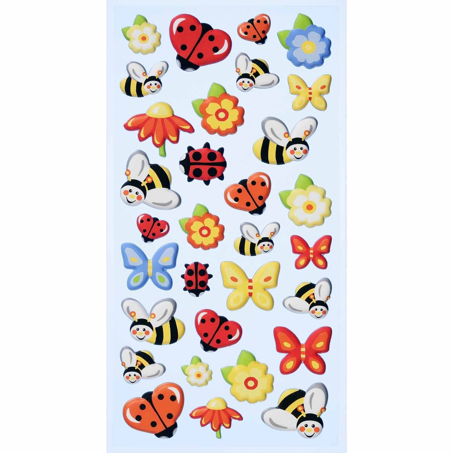 SoftySticker Marienkäfer-Bienen-Schmetterlinge