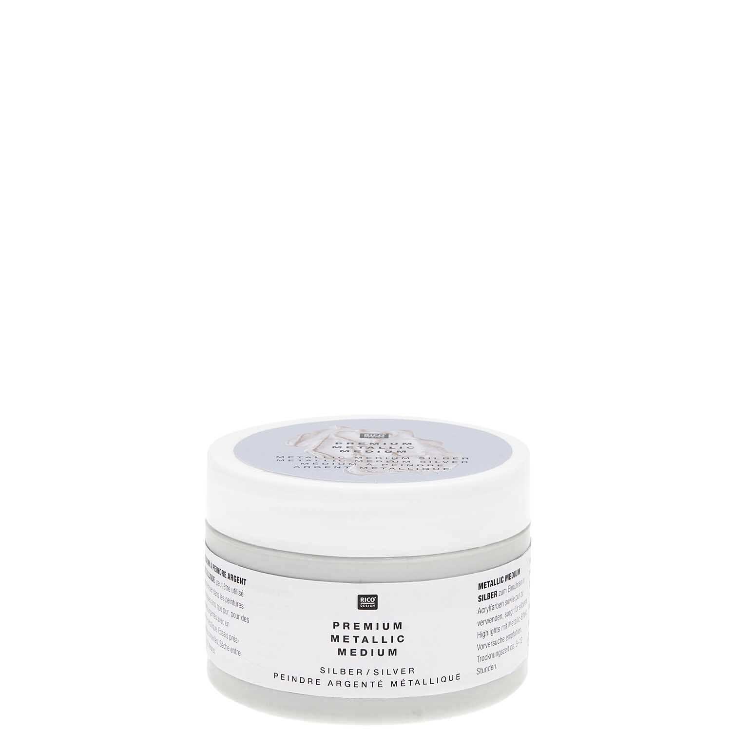 ART Premium Metallic Medium silber 120ml von Rico Design