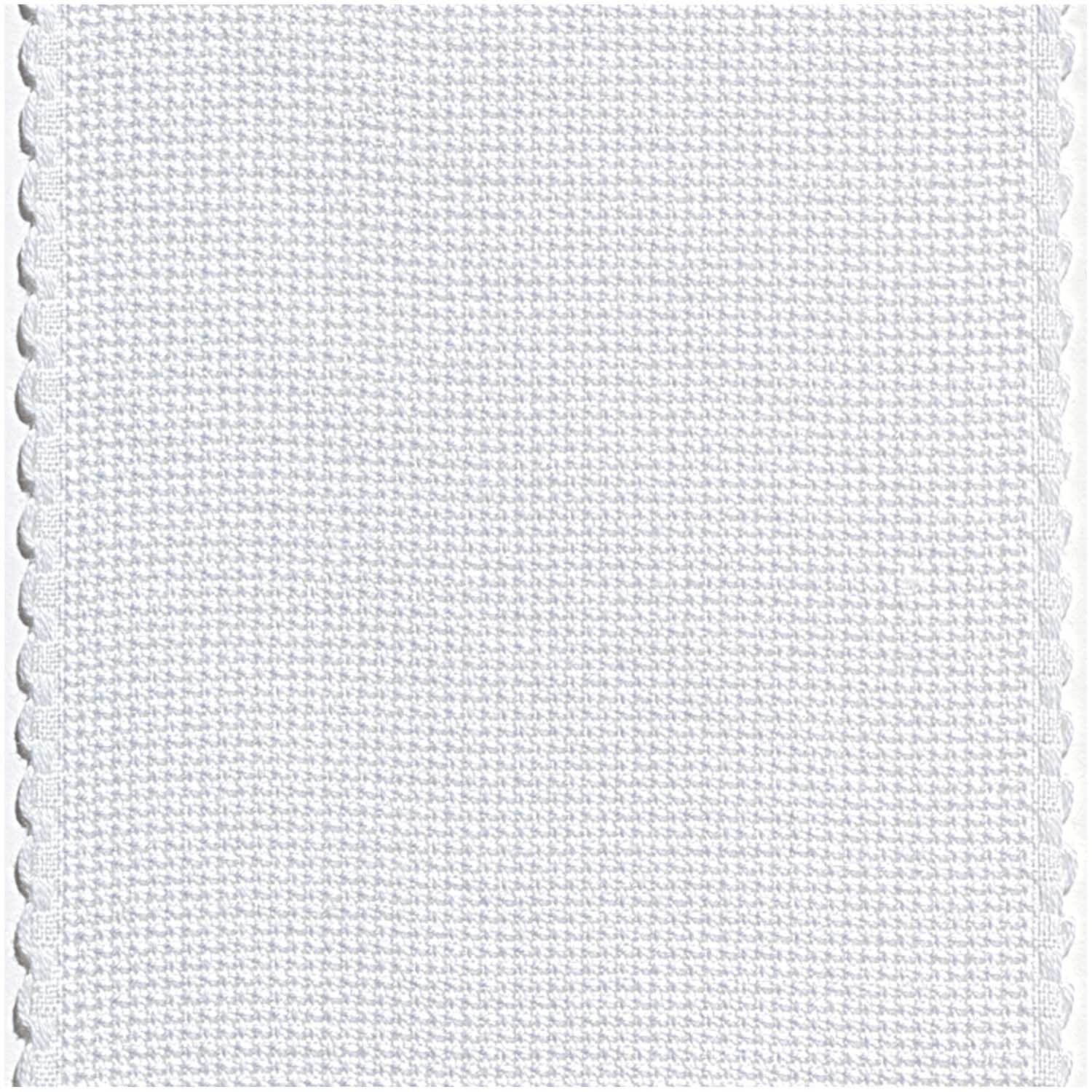 Aidaband weiß mit Bogenkante 6 Stiche/cm 5cm