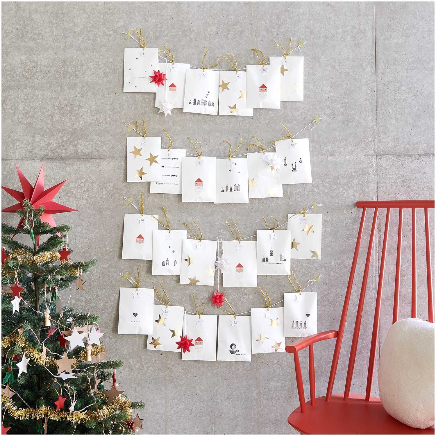 Paper Poetry Adventskalenderanhänger 24 Stück Paper Poetry Adventskalenderanhänger 24 Stück