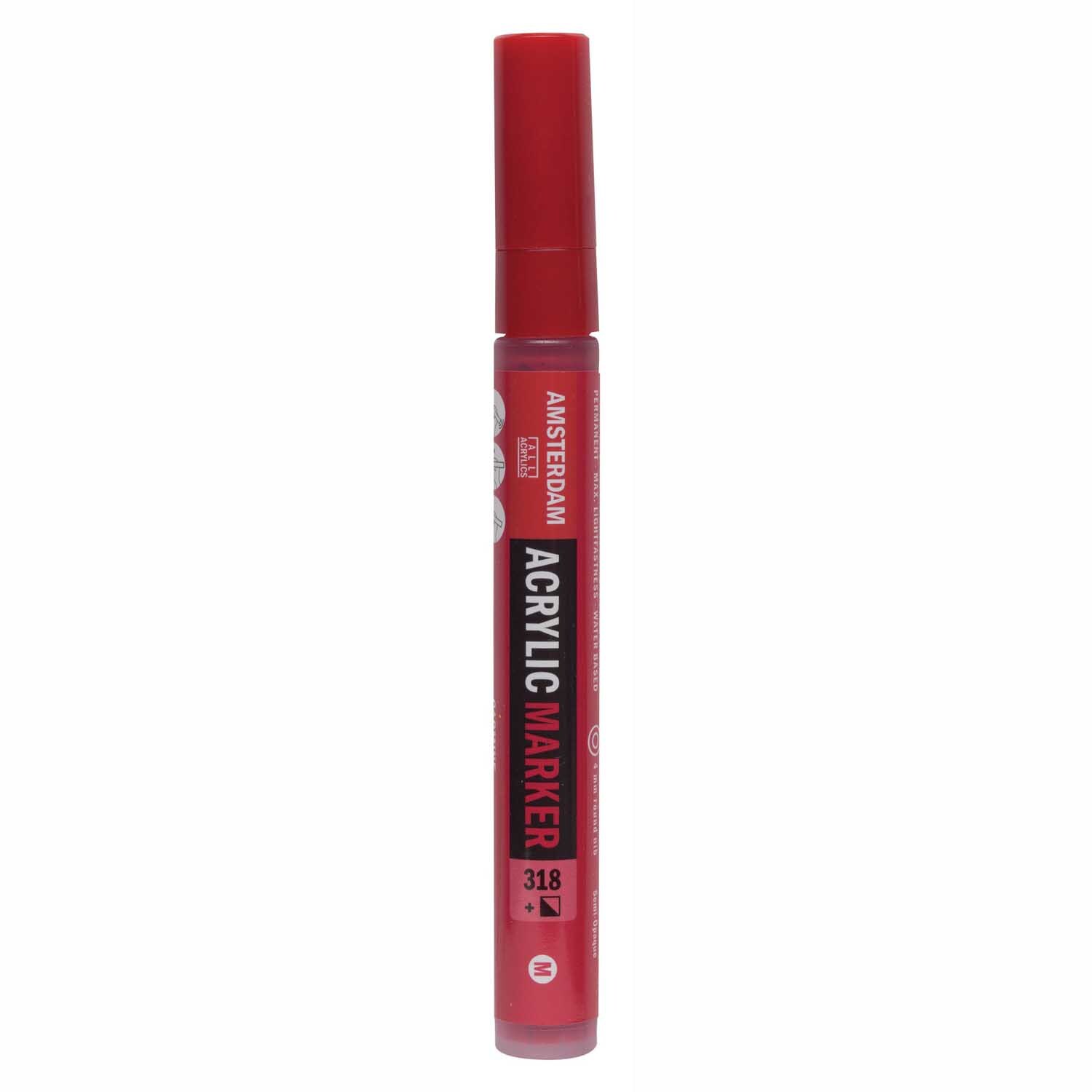 AMSTERDAM Acrylic Marker 3-4mm Karmin
