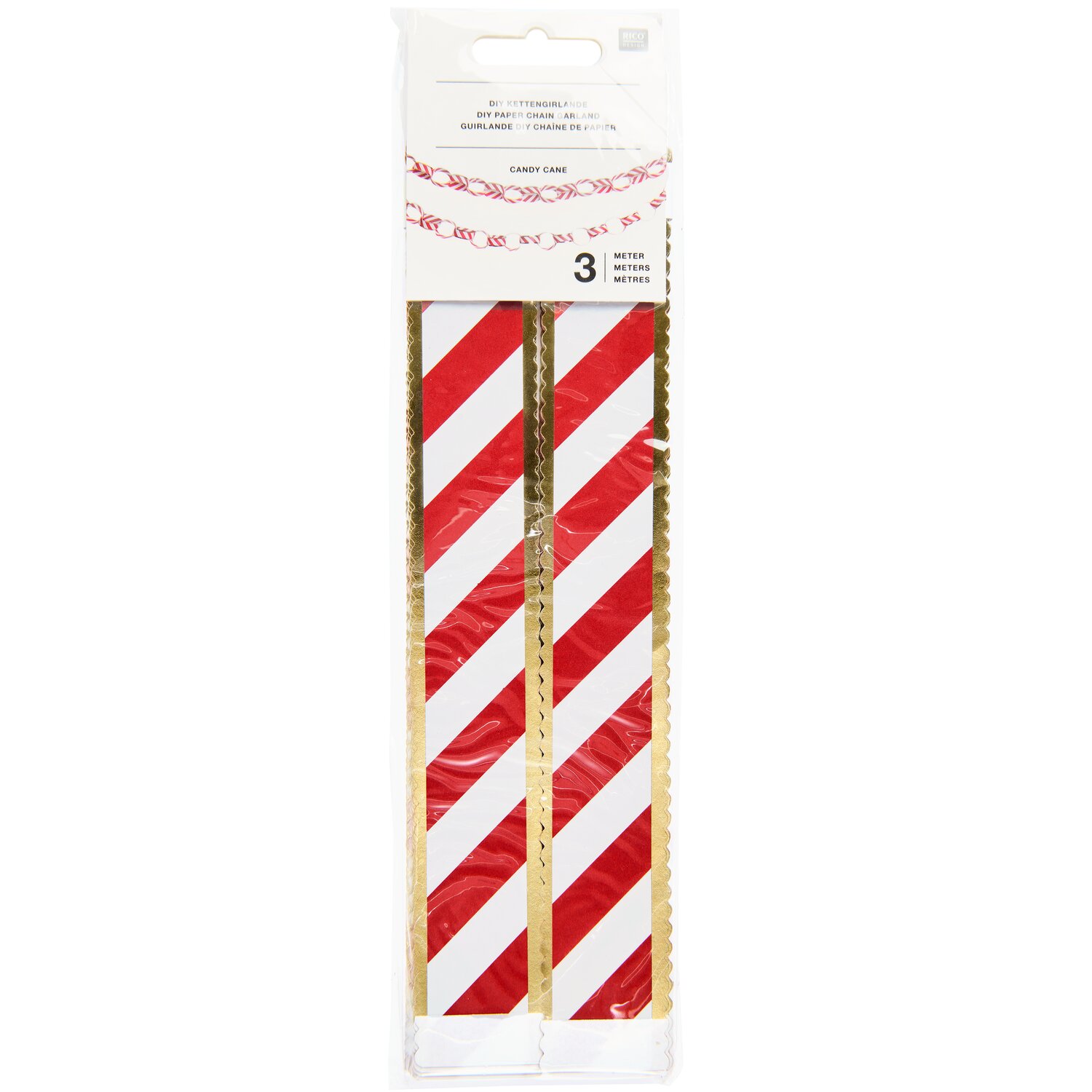 DIY Kettengirlande Candy Cane 3m von Rico Design
