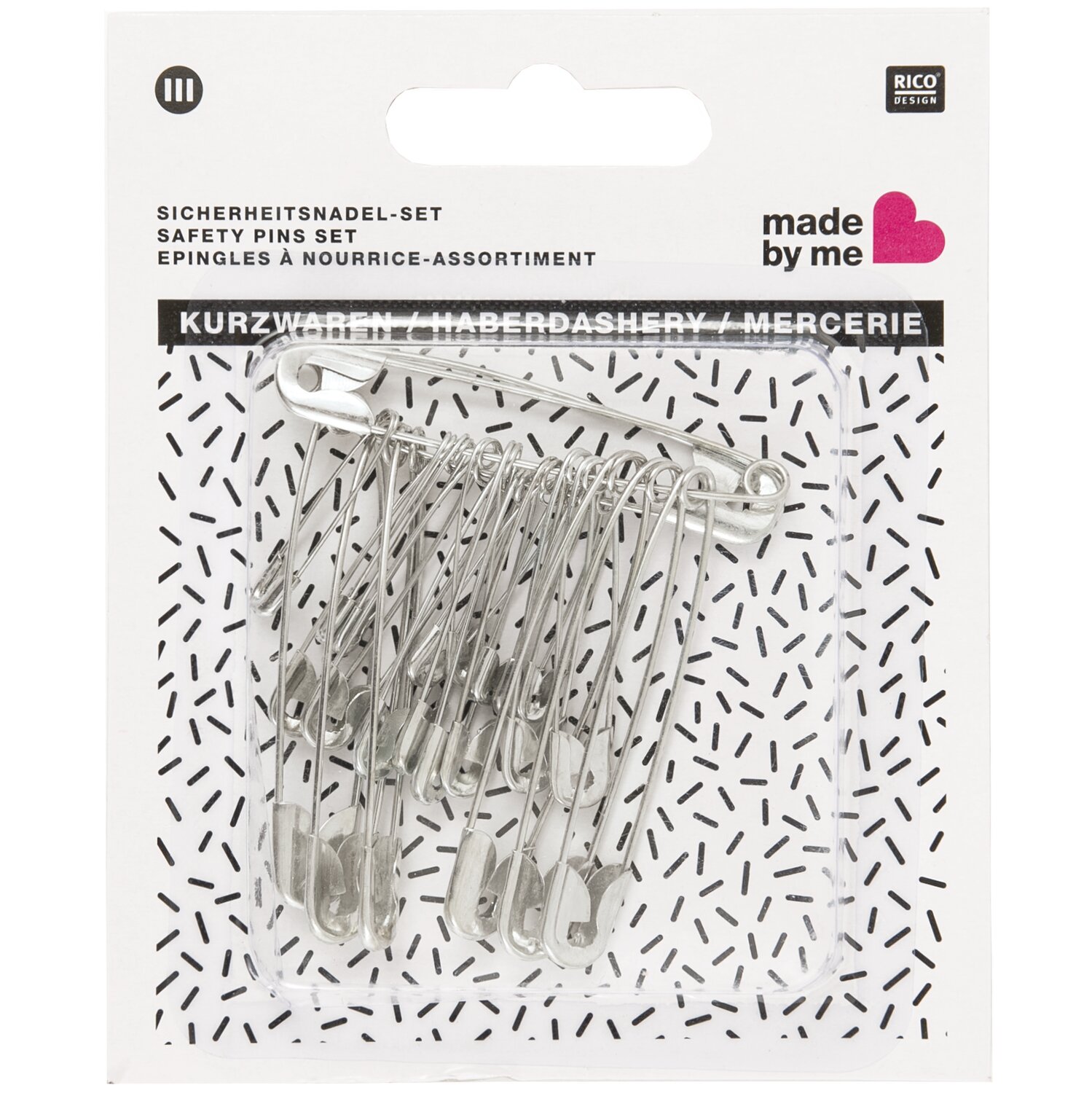 Sicherheitsnadeln sortiert 24 Stück von Rico Design