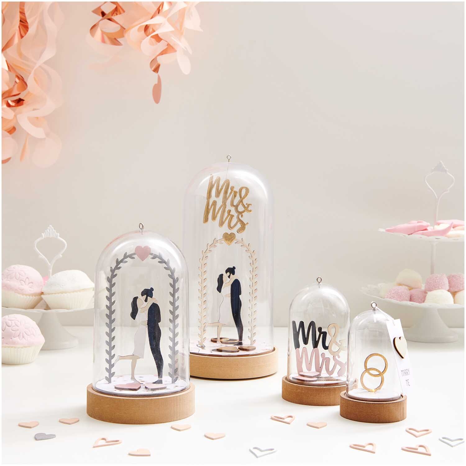 Holzdeko Set Hochzeit für L-Dekohaube Holzdeko Set Hochzeit für L-Dekohaube