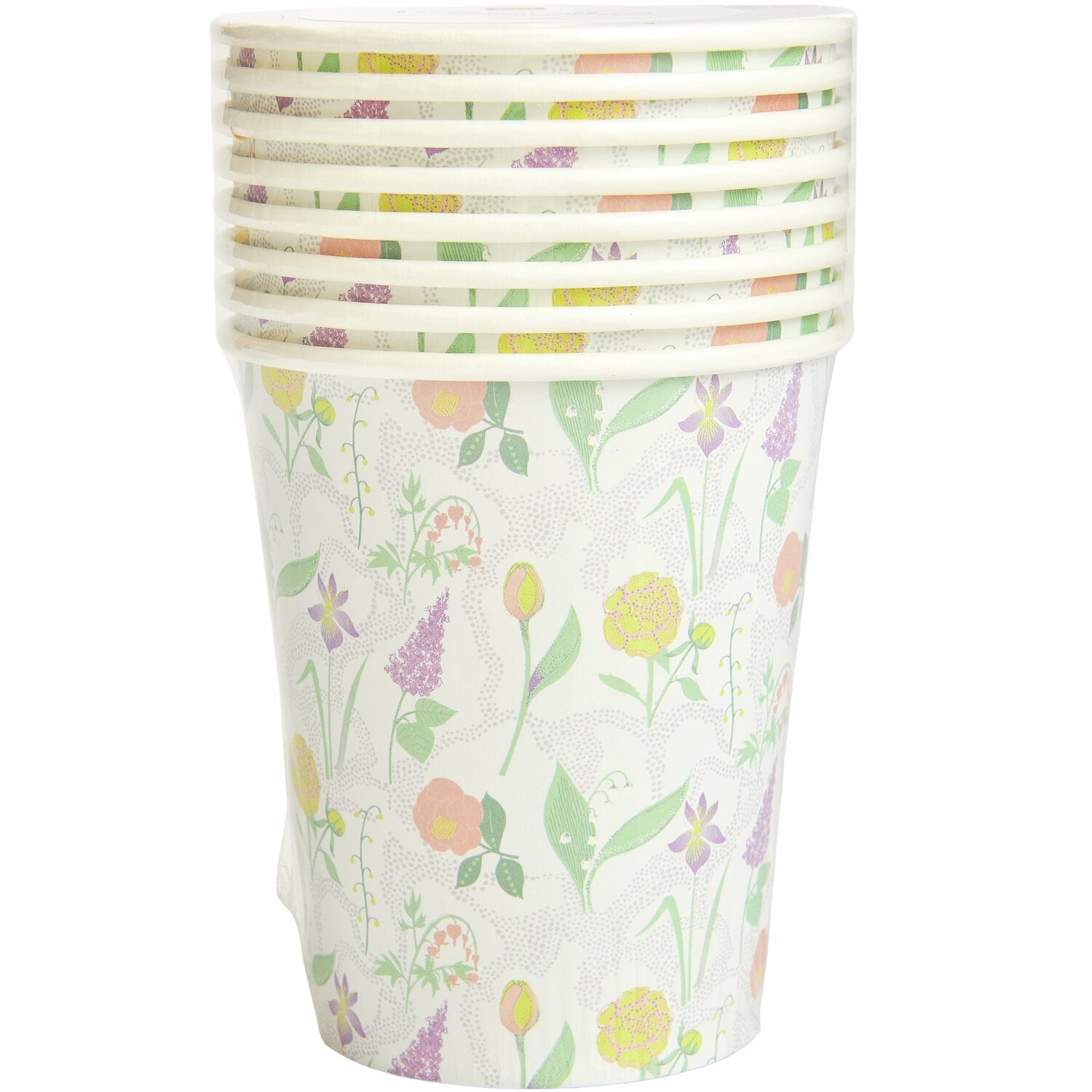 Pappbecher Blumenwiese 8 Stück 250ml von Rico Design