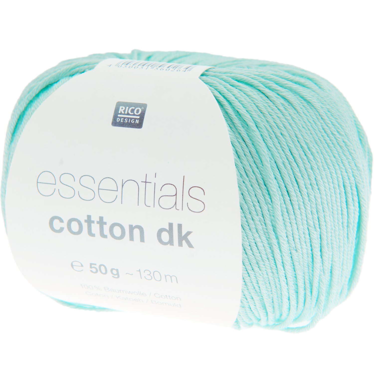 Essentials Cotton dk 50g 120m Farbe Hellmint von Rico Design