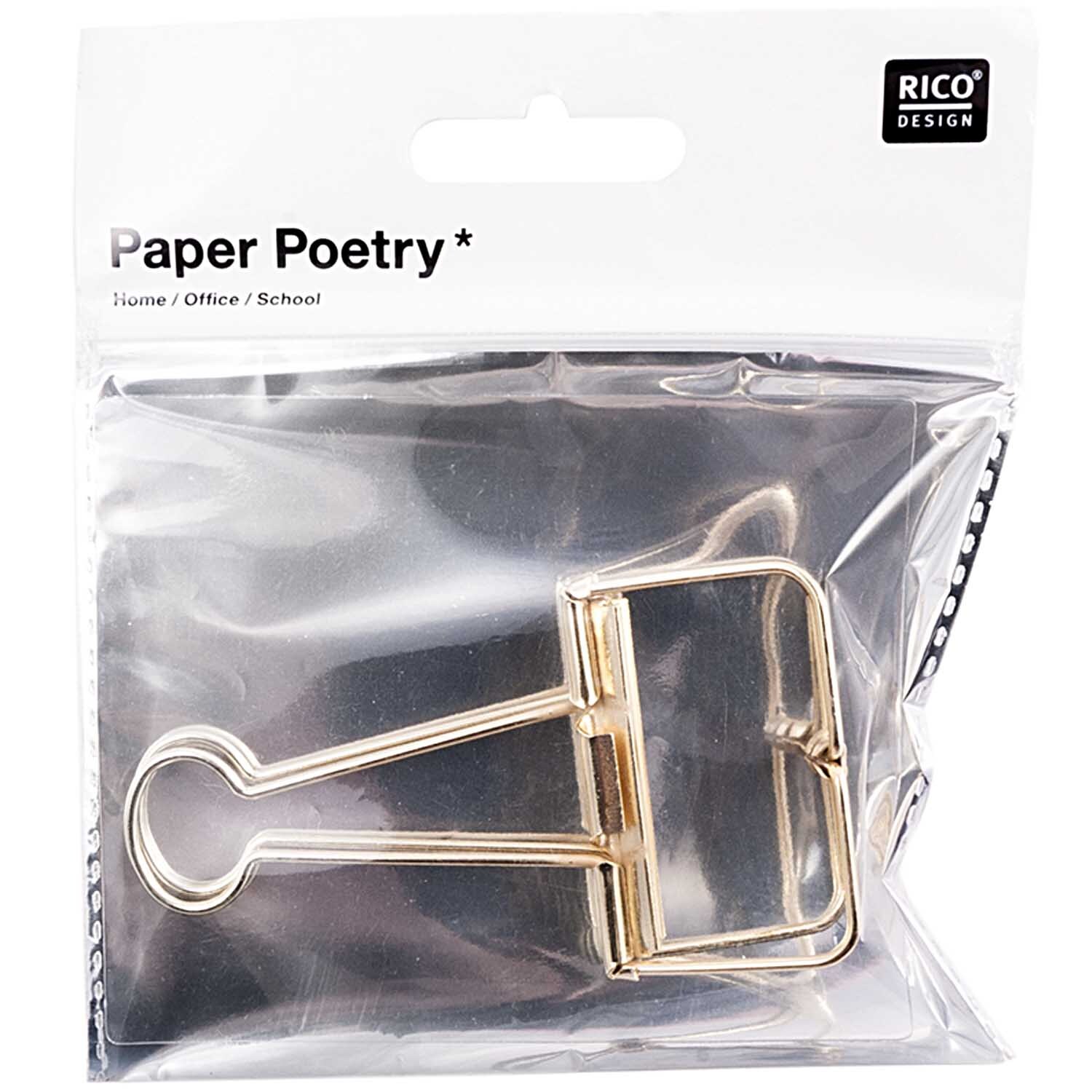 Paper Poetry Wire Clips gold 51mm Paper Poetry Wire Clips gold 51mm