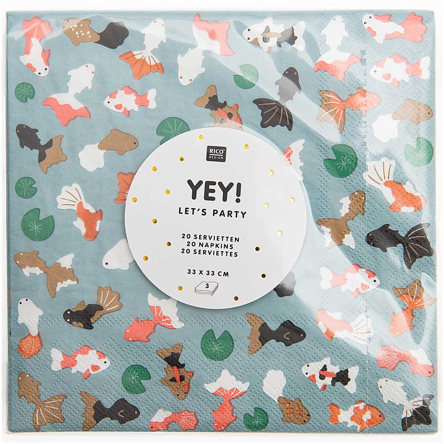 SERVIETTEN, FISCHE, FSC MIX von Rico Design