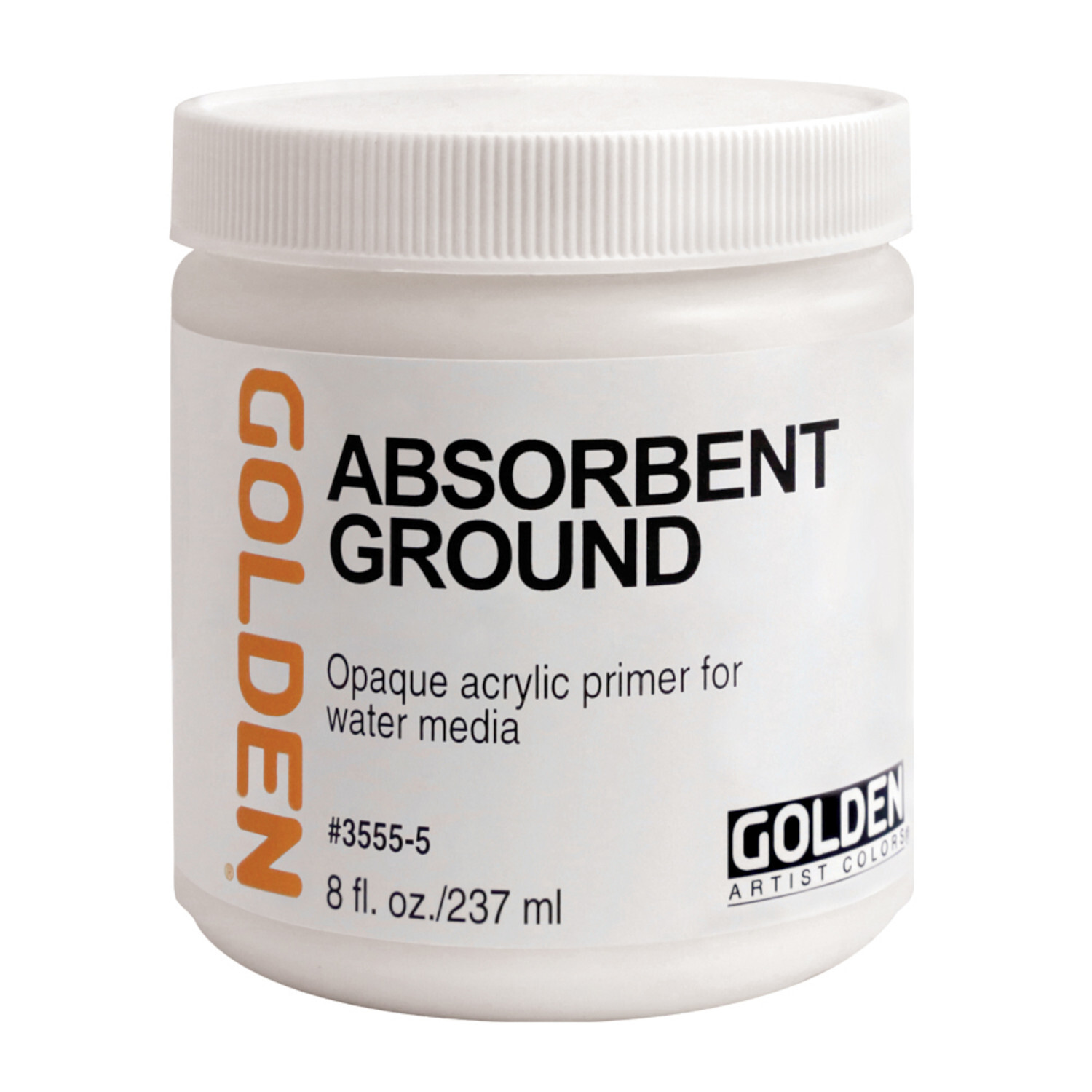 Golden Absorbent Ground, 237ml: Weißer Acrylgrund für Wasserfarben, ideal für Künstler.