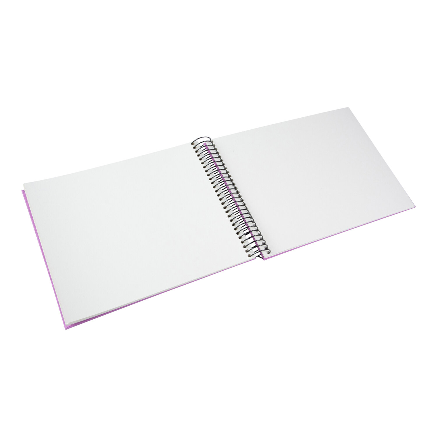 Spiralalbum 24x17cm Leinen 40 weiße Seiten Farbe Lavender von Goldbuch Georg Brückner 