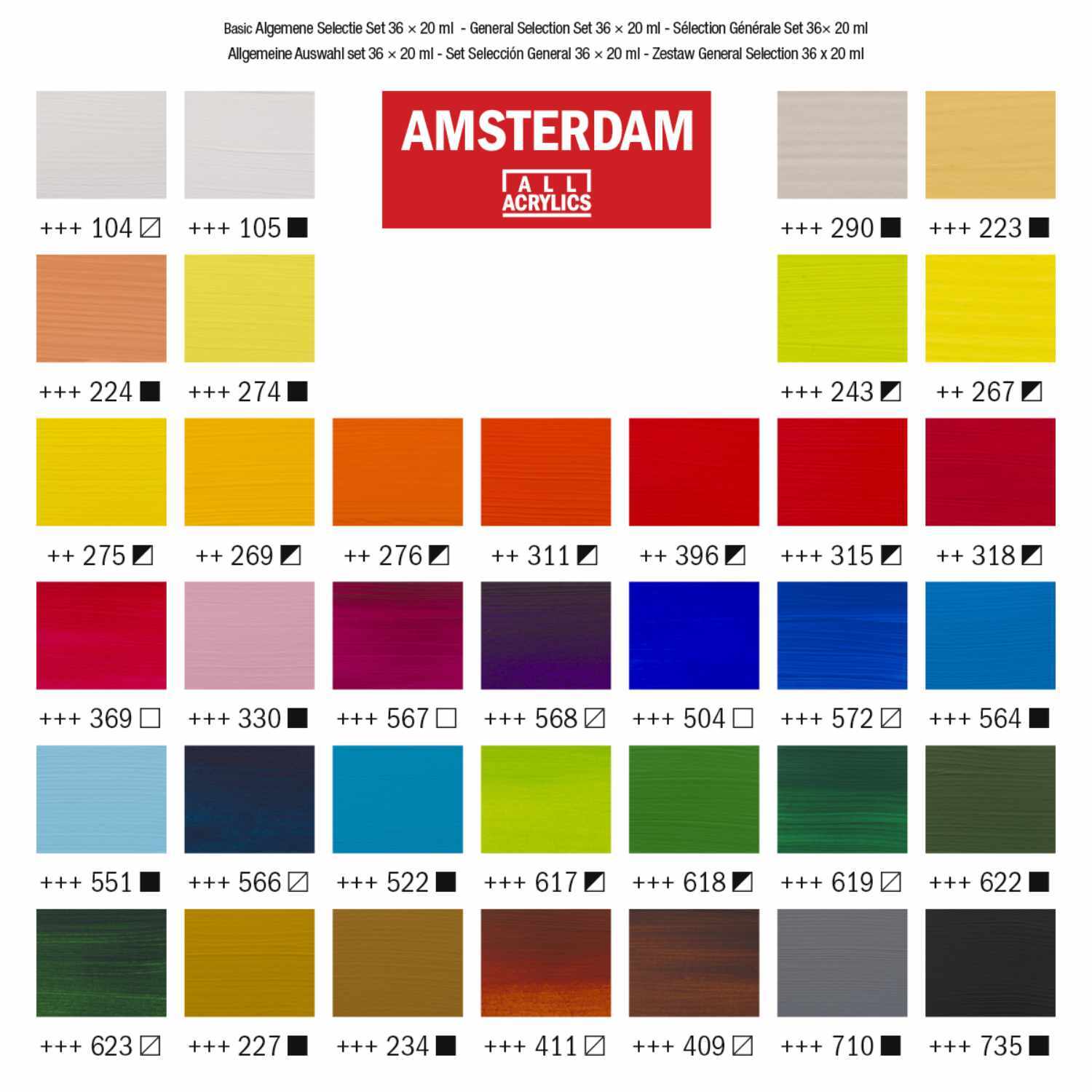 Acrylfarbe Set 36x20ml Acrylfarbe Set 36x20ml