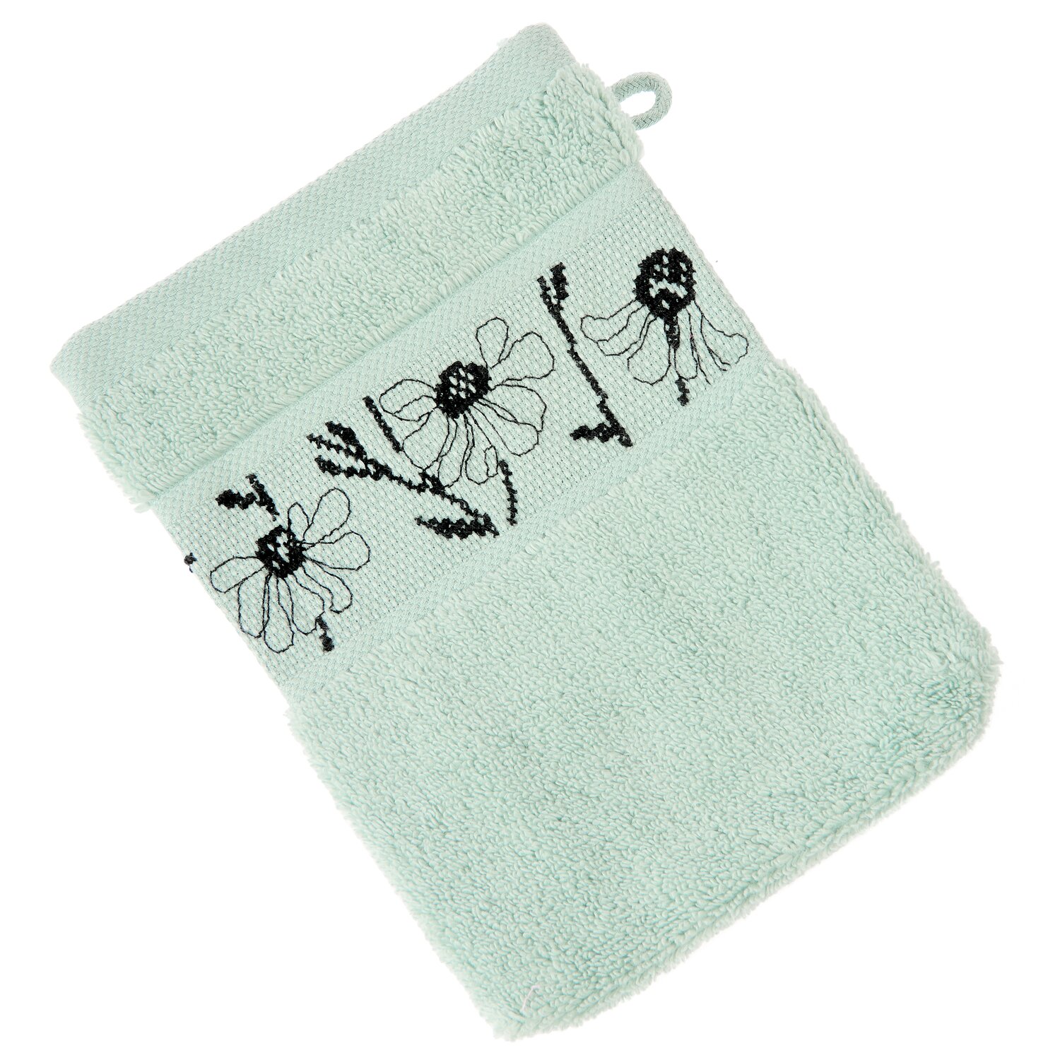 Stickset Waschhandschuh Mint Modell 80853 aus Stickbuch 186