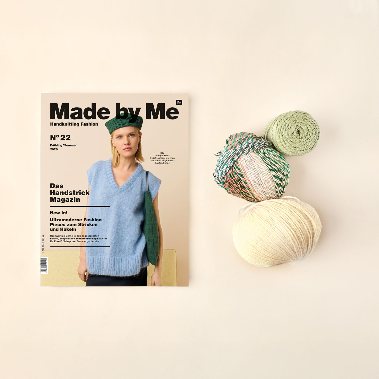 Made by Me N° 22 Heft und 3 Wollknäuel