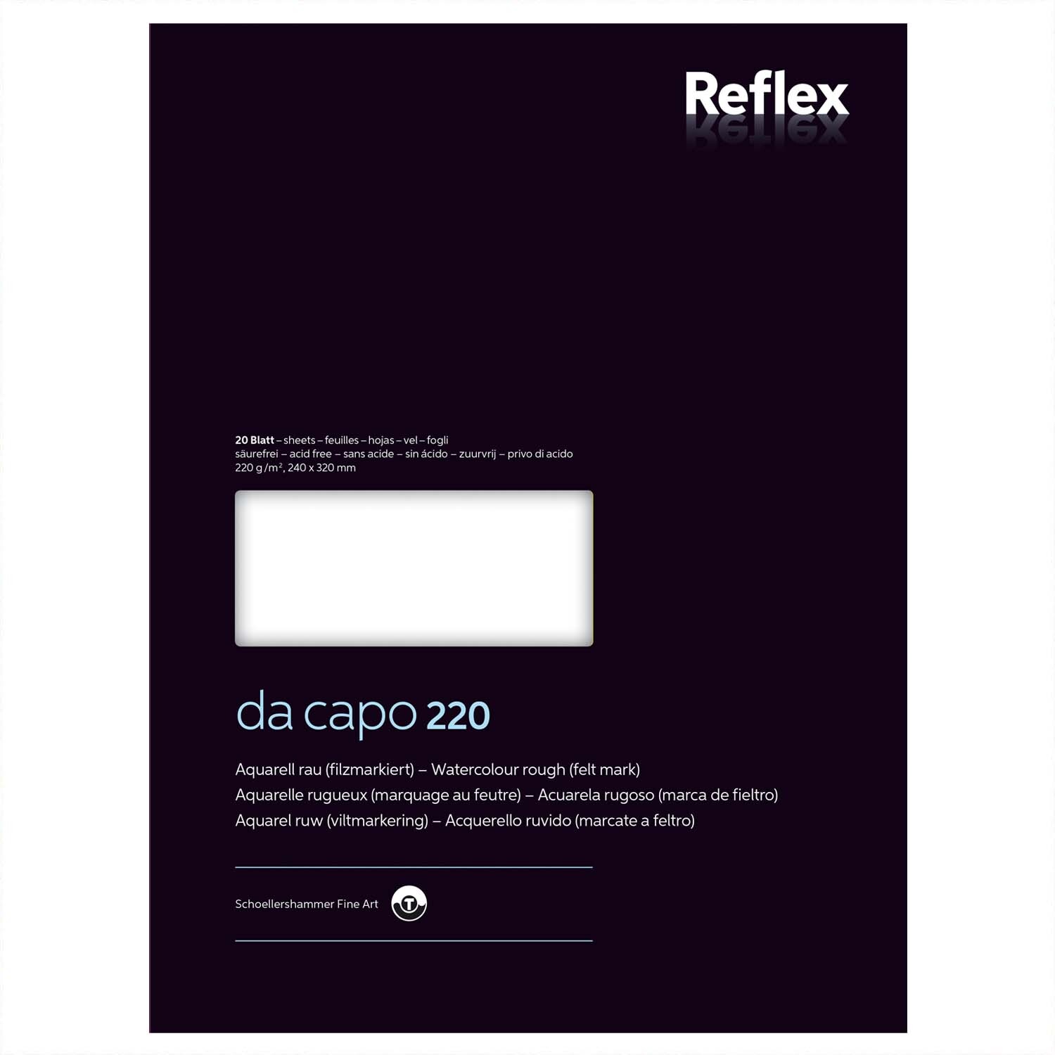 da capo Aquarellblock Nr. 4 24x32cm 220g 20 Blatt